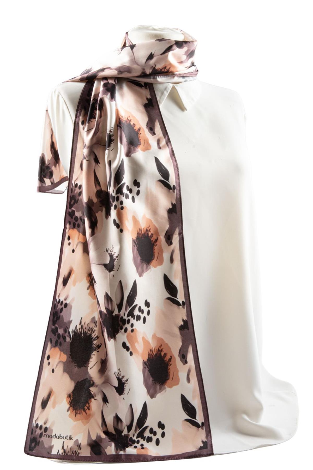 Modabutik Çiçek Desenli Fular