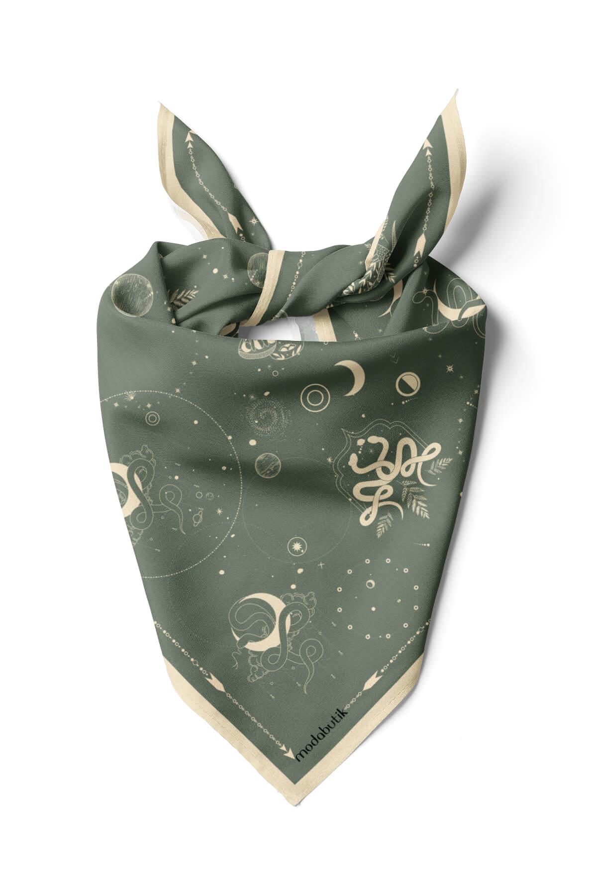 C110  Modabutik Galaksi Desenli Bandana