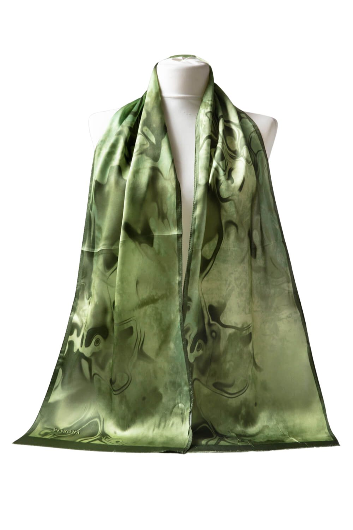 100% Silk Head Scarf for Women - 12