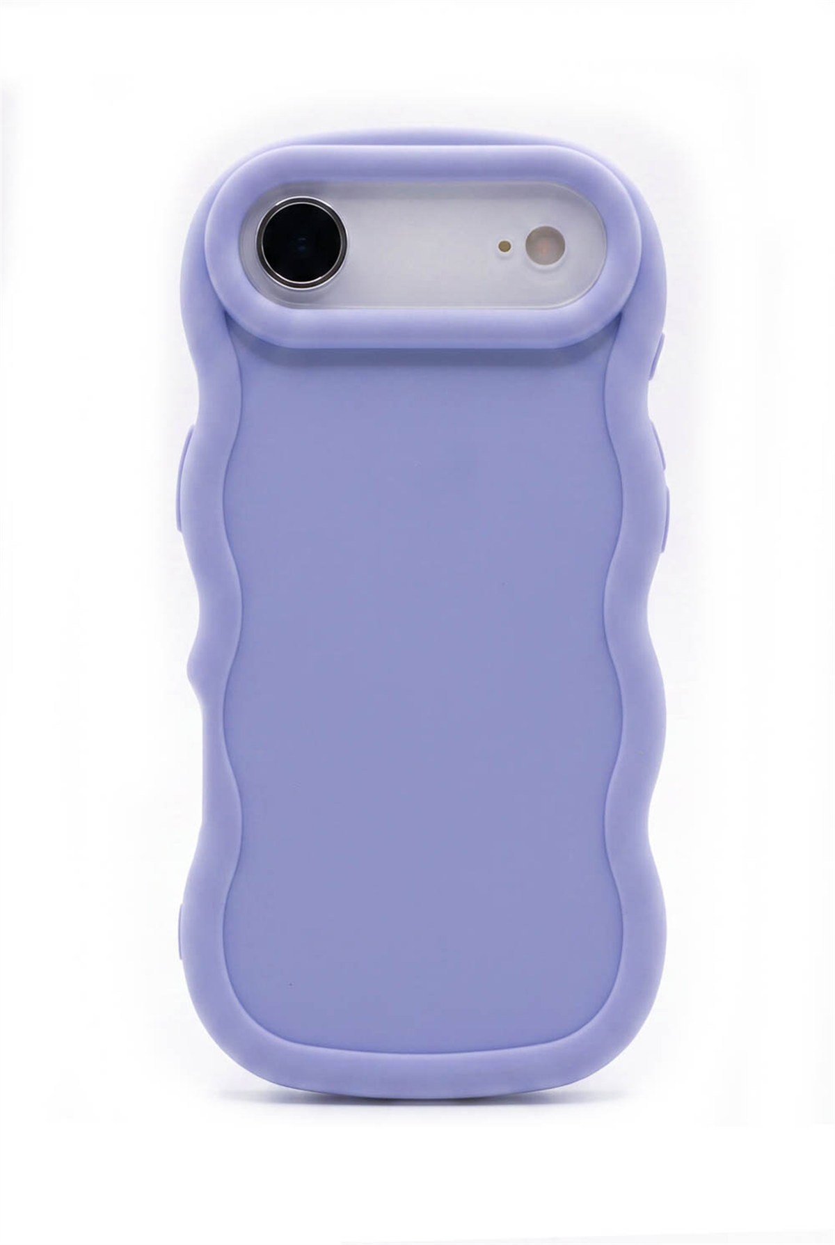 iPhone 17 Air Uyumlu Dalgalı Tasarım Kamera Korumalı Mat Silikon Telefon Kılıfı