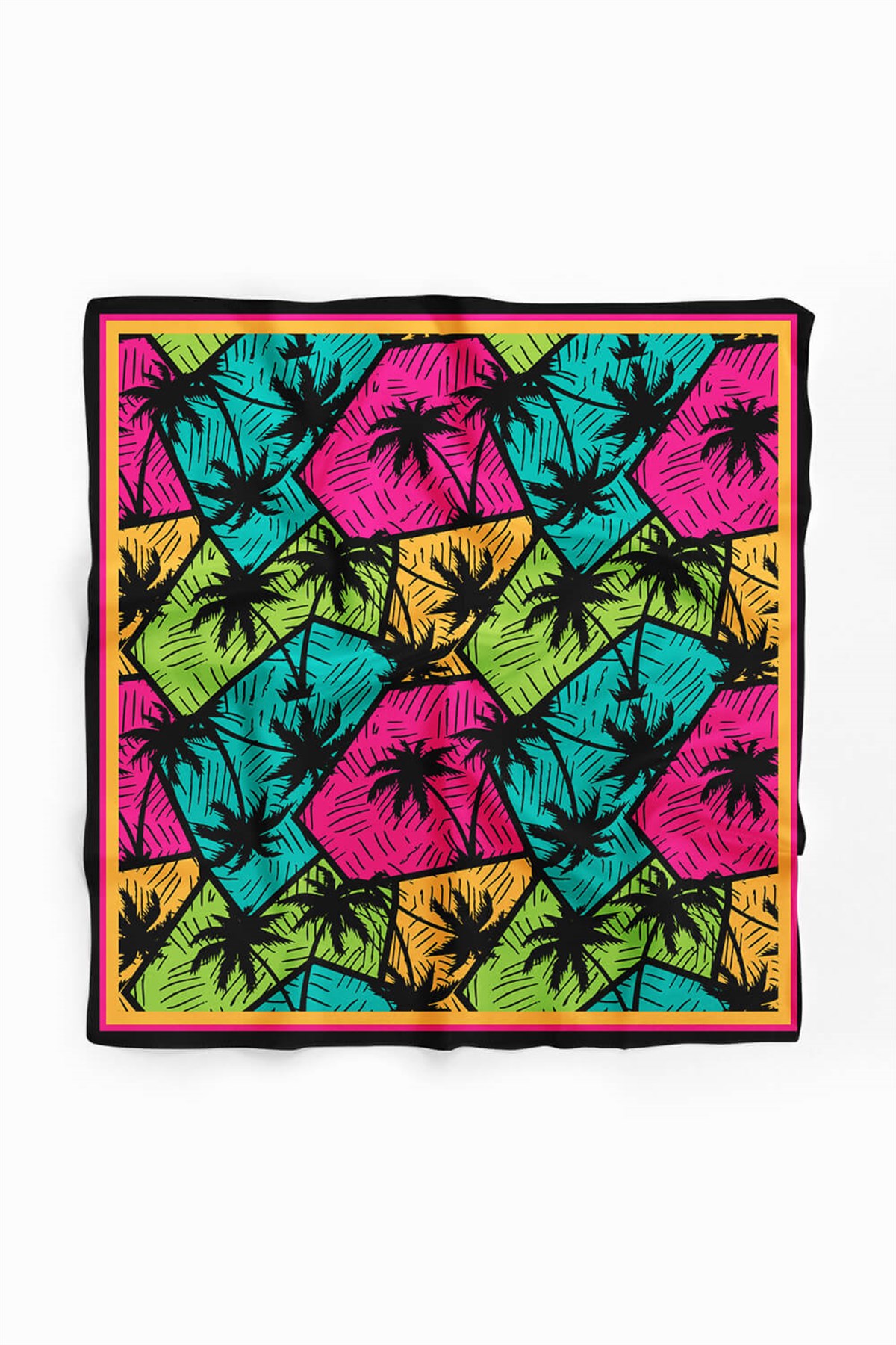 A90 Violla Peace Love Desenli Bandana