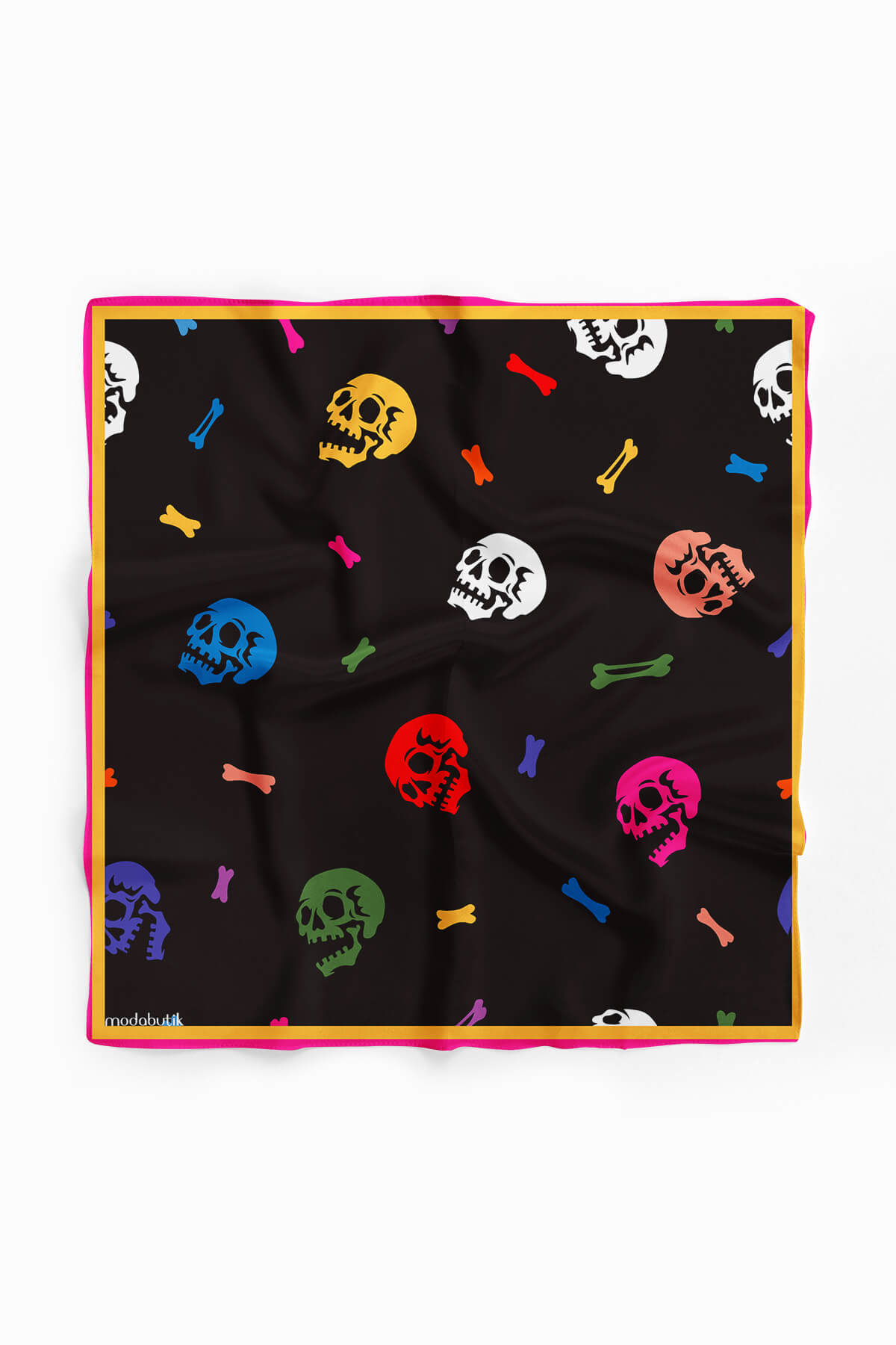 Modabutik Kurukafa Desenli Bandana