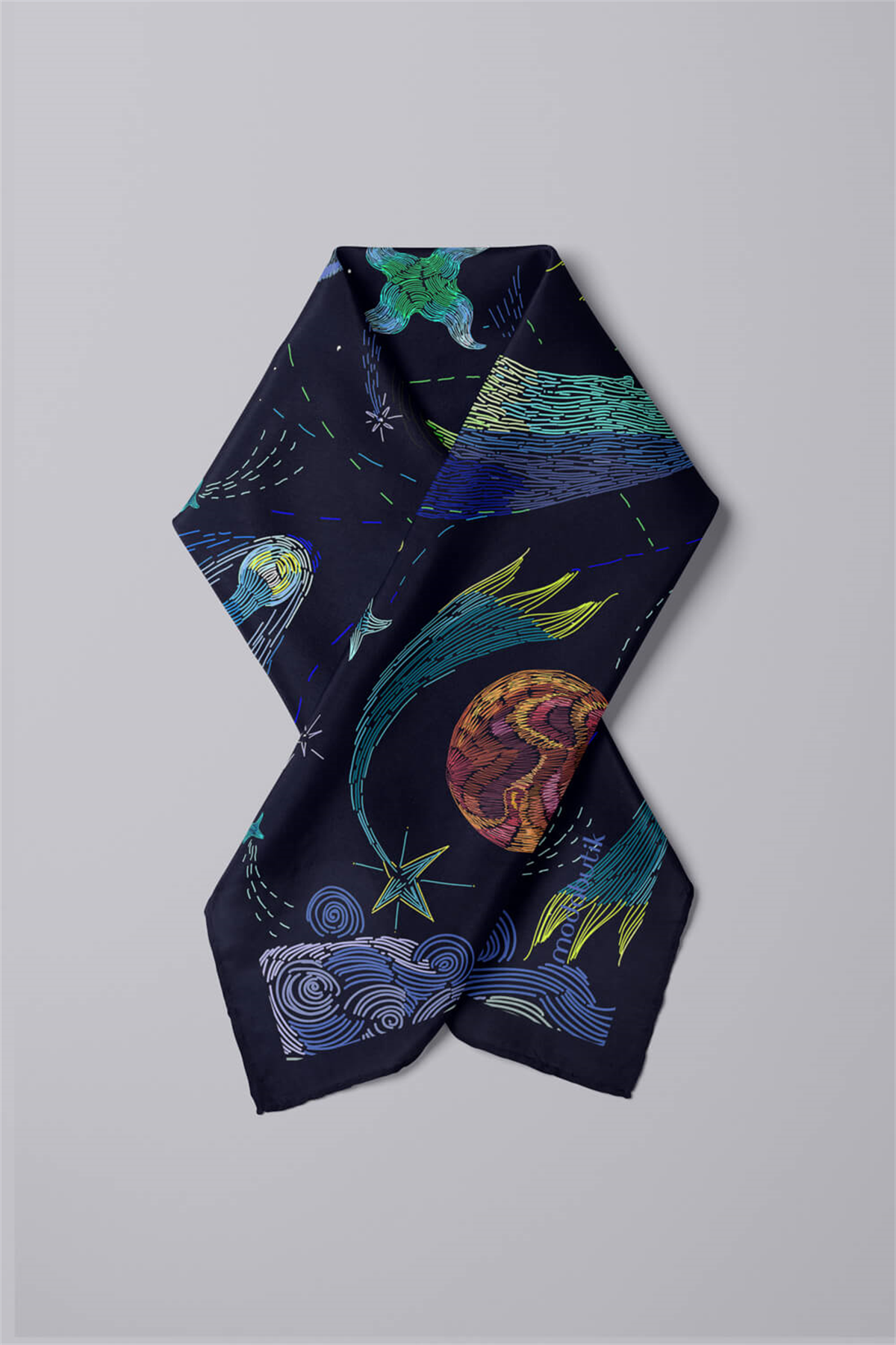 Modabutik Balina Desenli Bandana