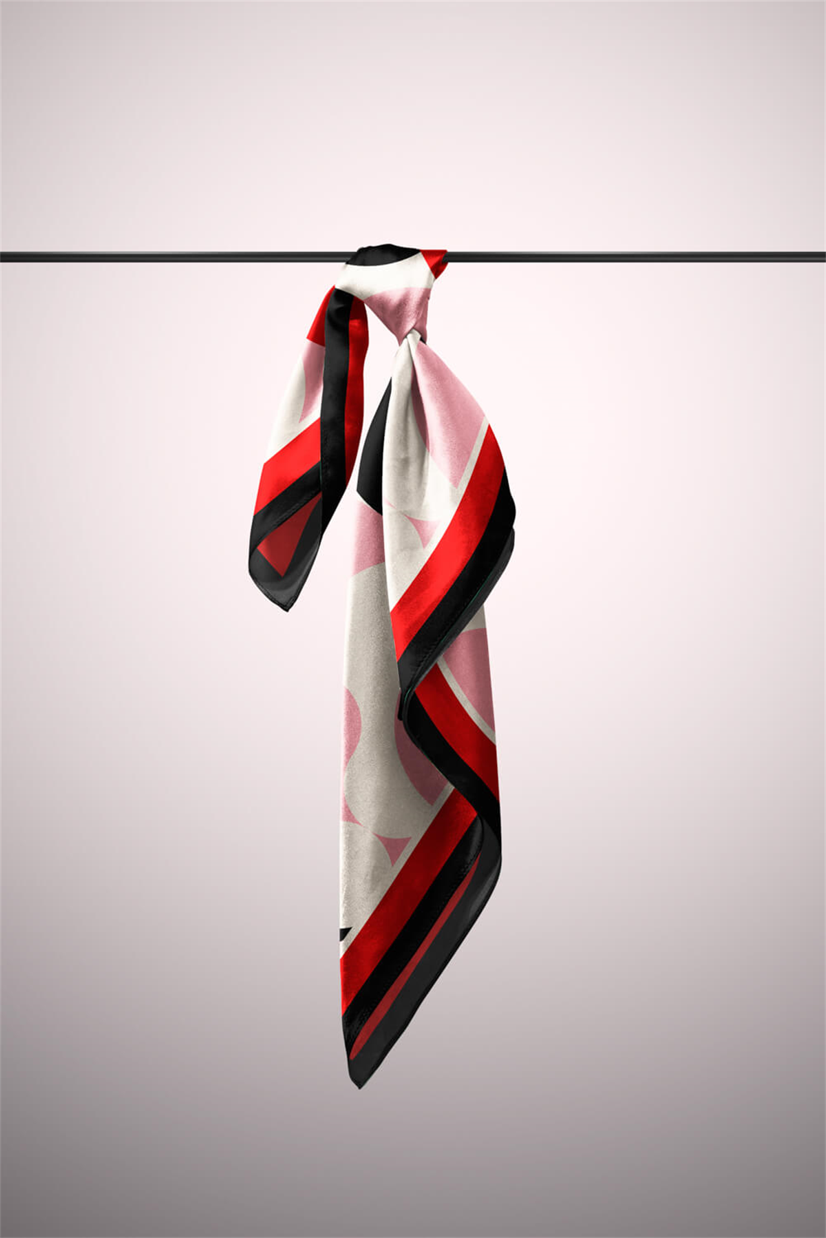 Vissona Kalp Desenli İpek Bandana