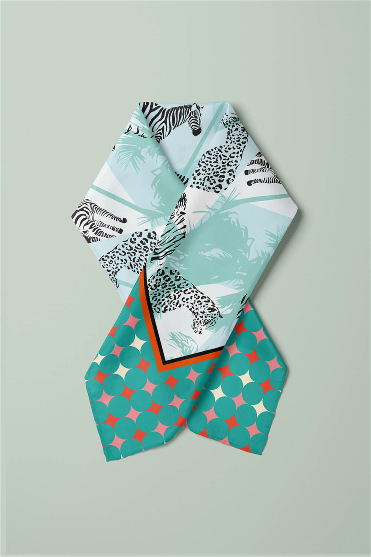 F77 ZEBRA TASARIMLI BANDANA