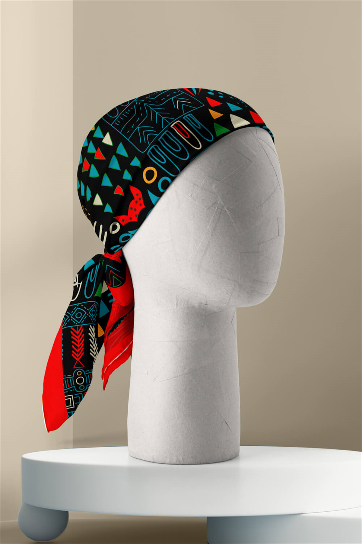 G97 Modabutik Balık Desenli Bandana