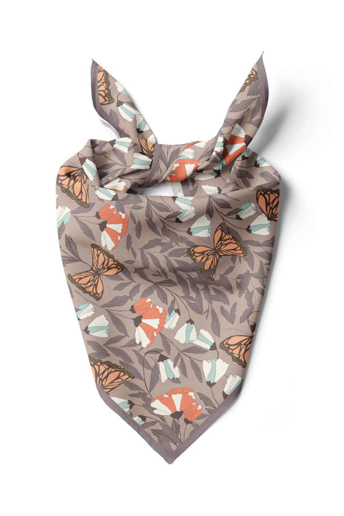 Z26 Violla Kelebek Desenli Bandana