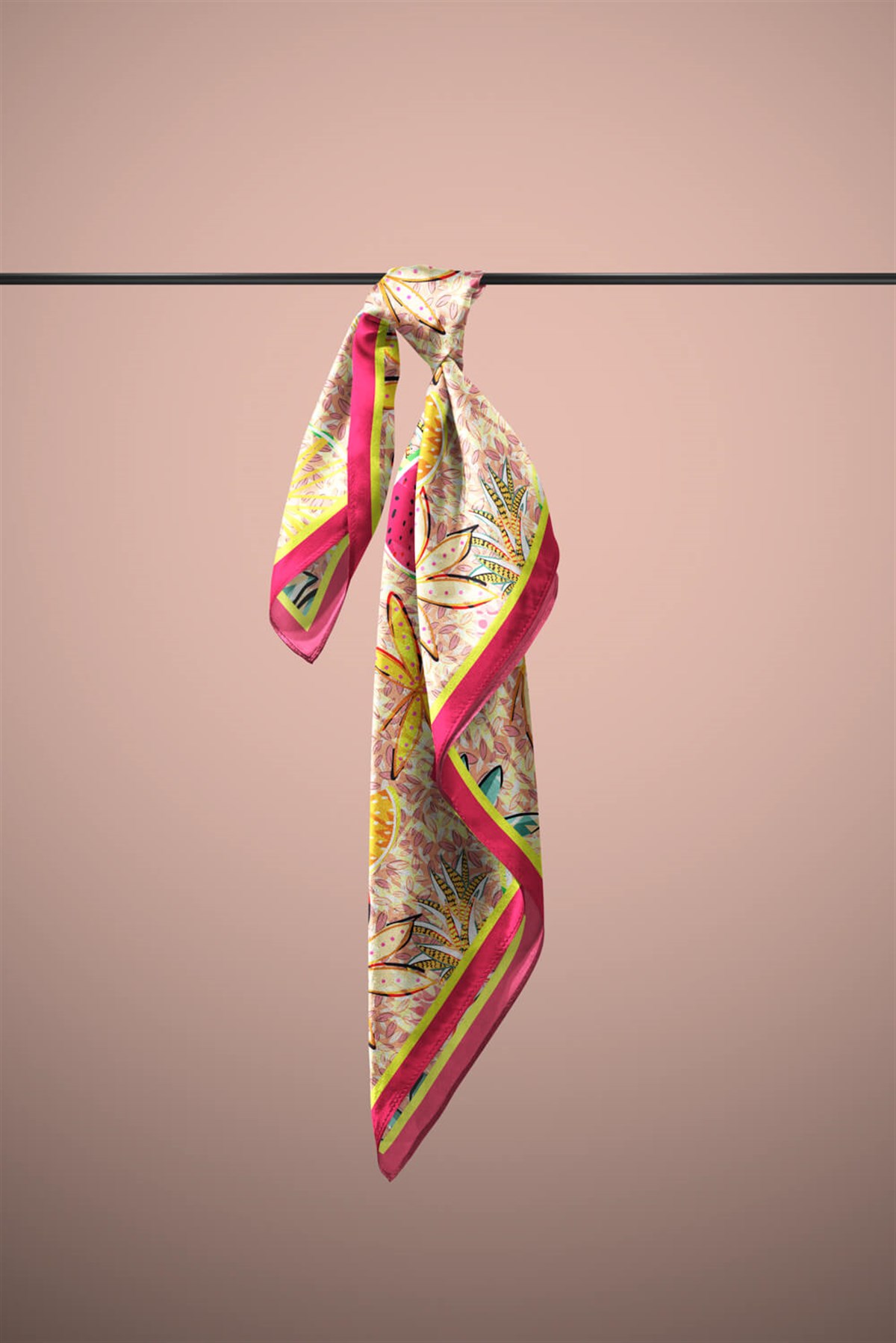 Z44 Violla Ananas Karpuz Desenli Bandana
