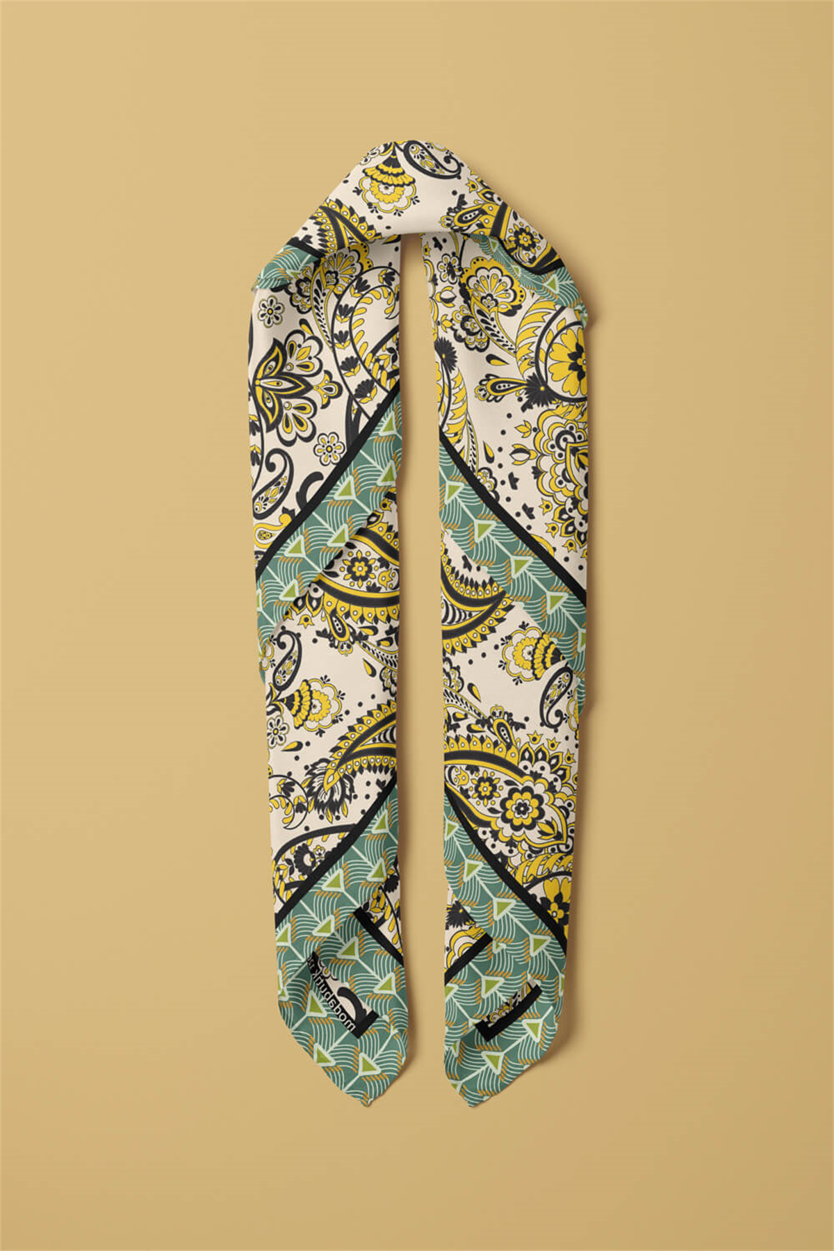 B119 ŞAL TASARIM ETNIC BANDANA