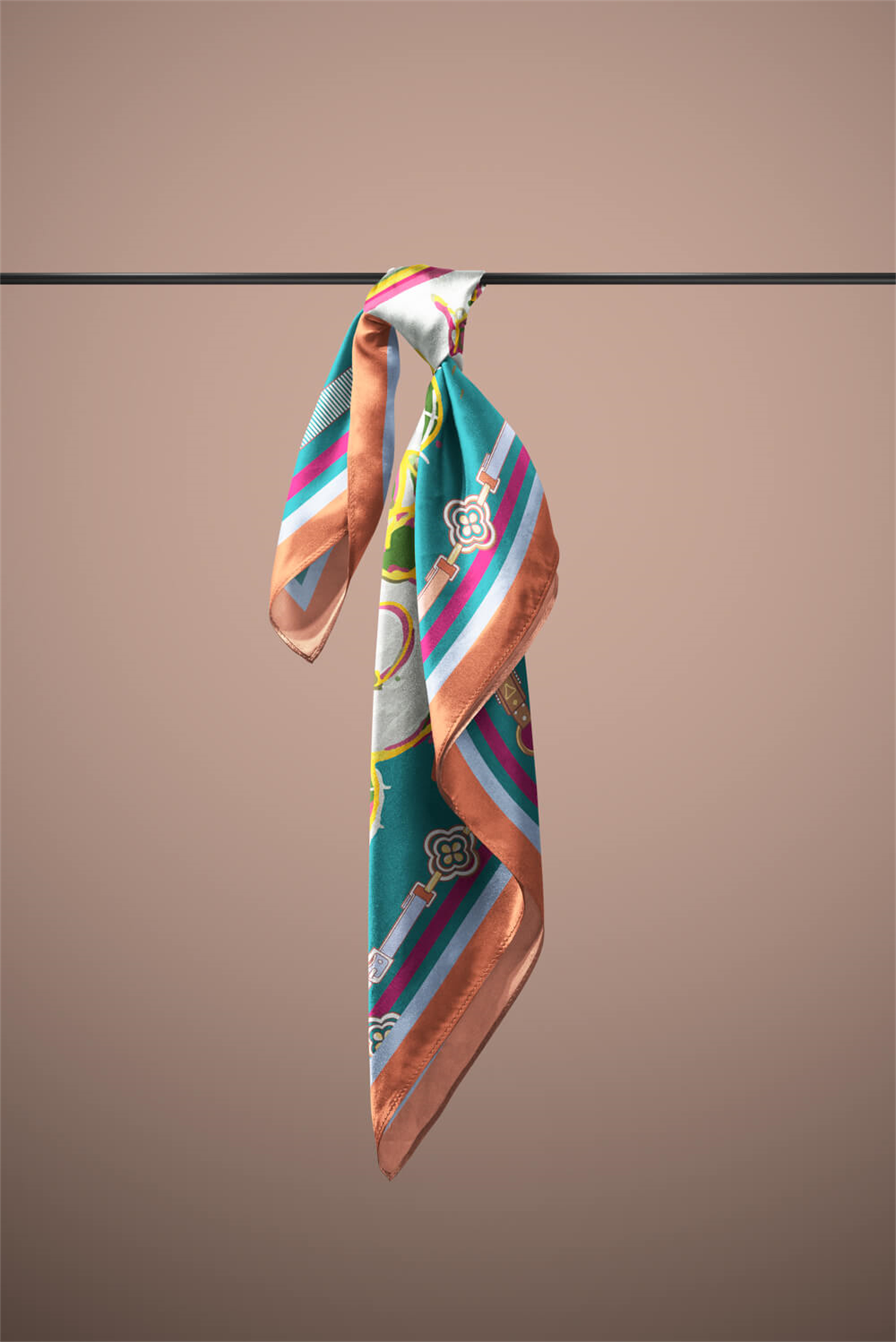 A69 ABSTRACT WATERCOLOR BANDANA