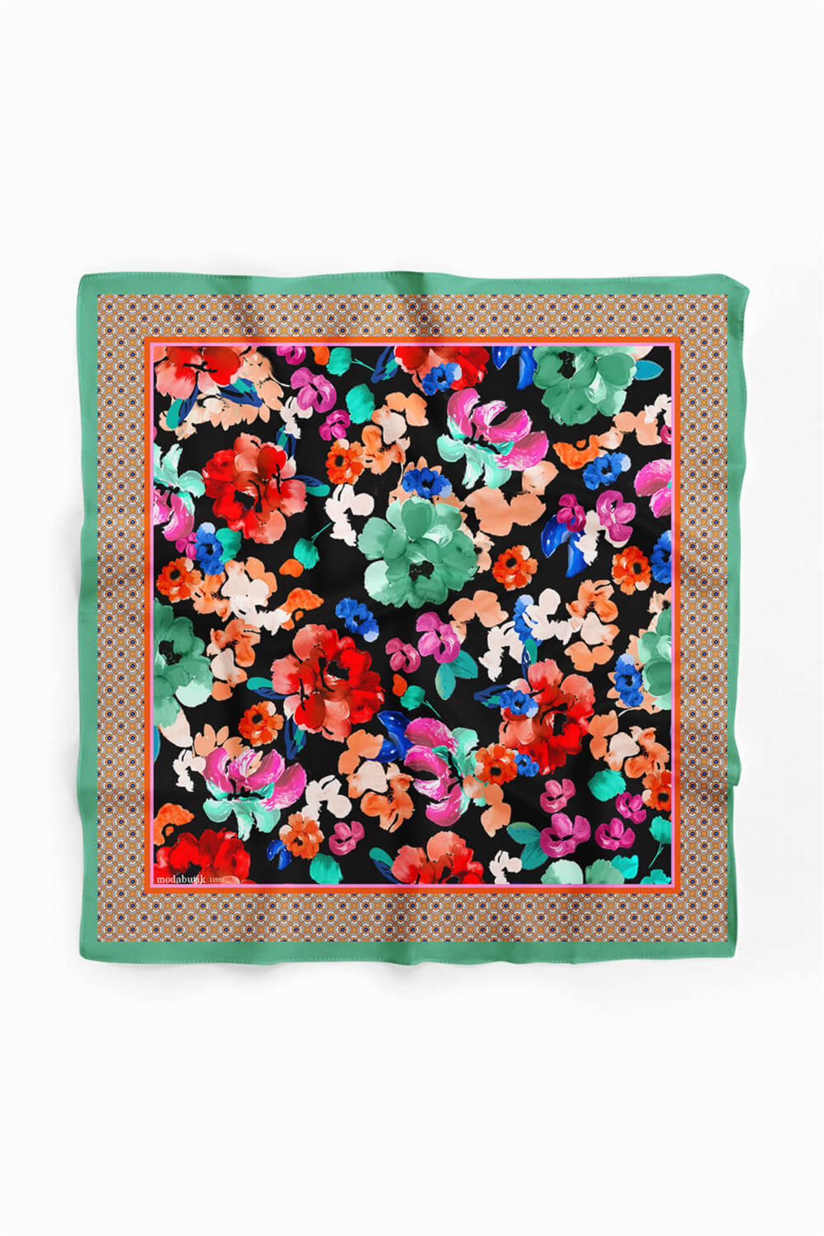 F82 WATERCOLOR FLOWERS BANDANA  DG11991