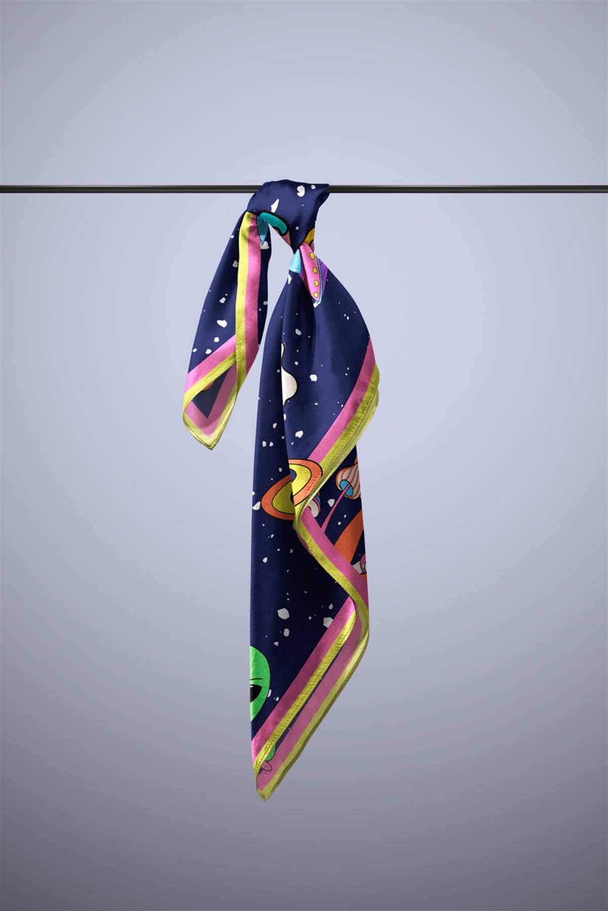 Vissona Peace Desenli İpek Bandana