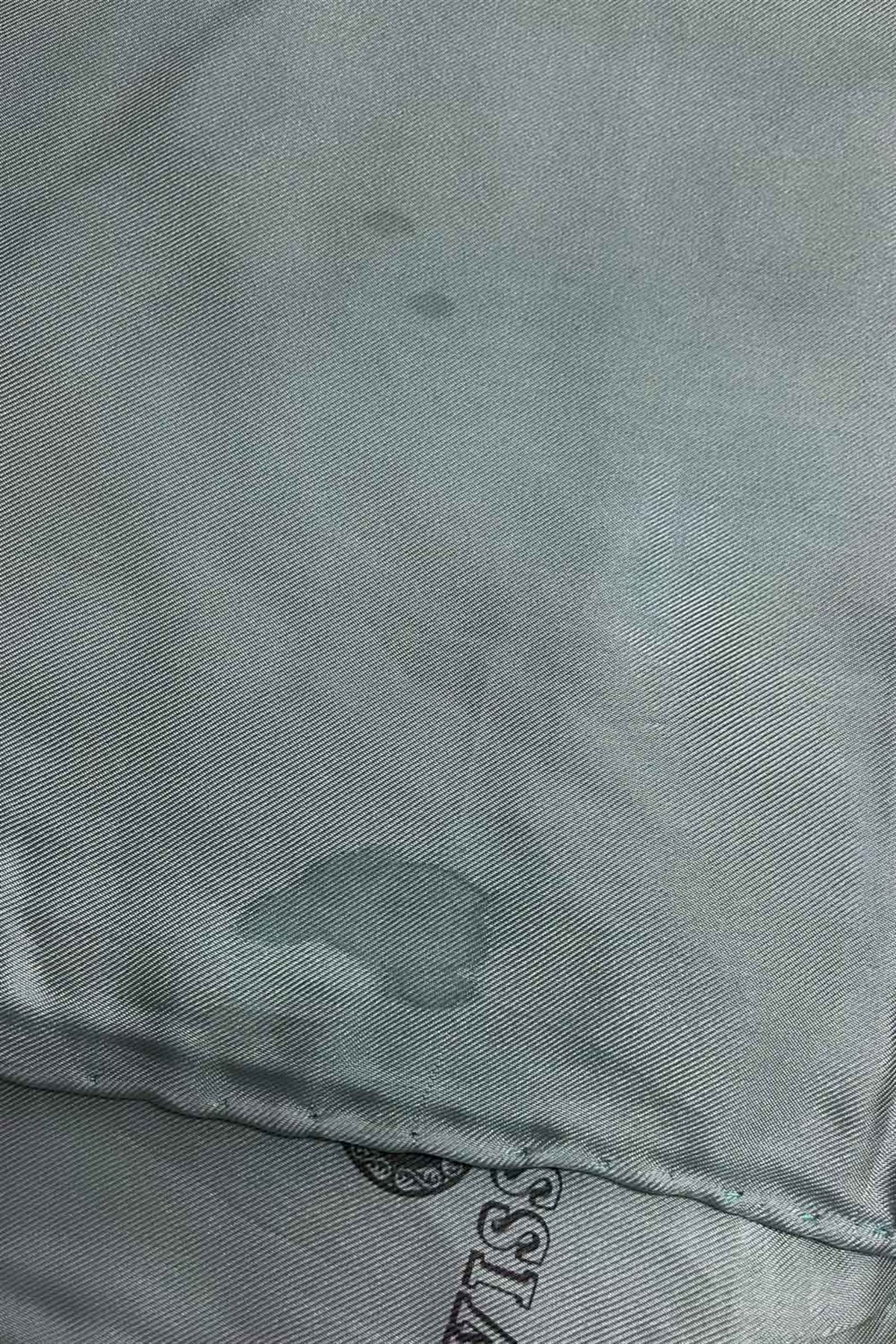 Viskon Twill İpek Az Hatalı Koyu Mint  Renkli 90x90 Düz Eşarp Dikim Şekli : El Dikişi