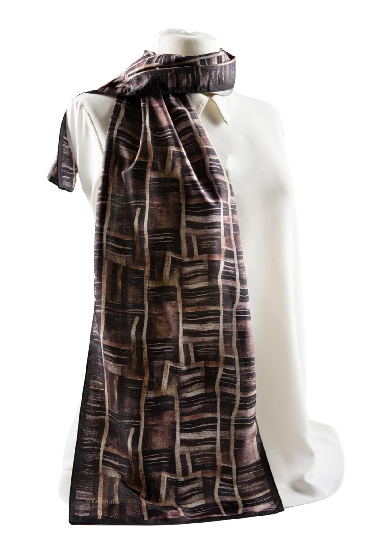 I107 Modabutik Geometri Desenli Fular