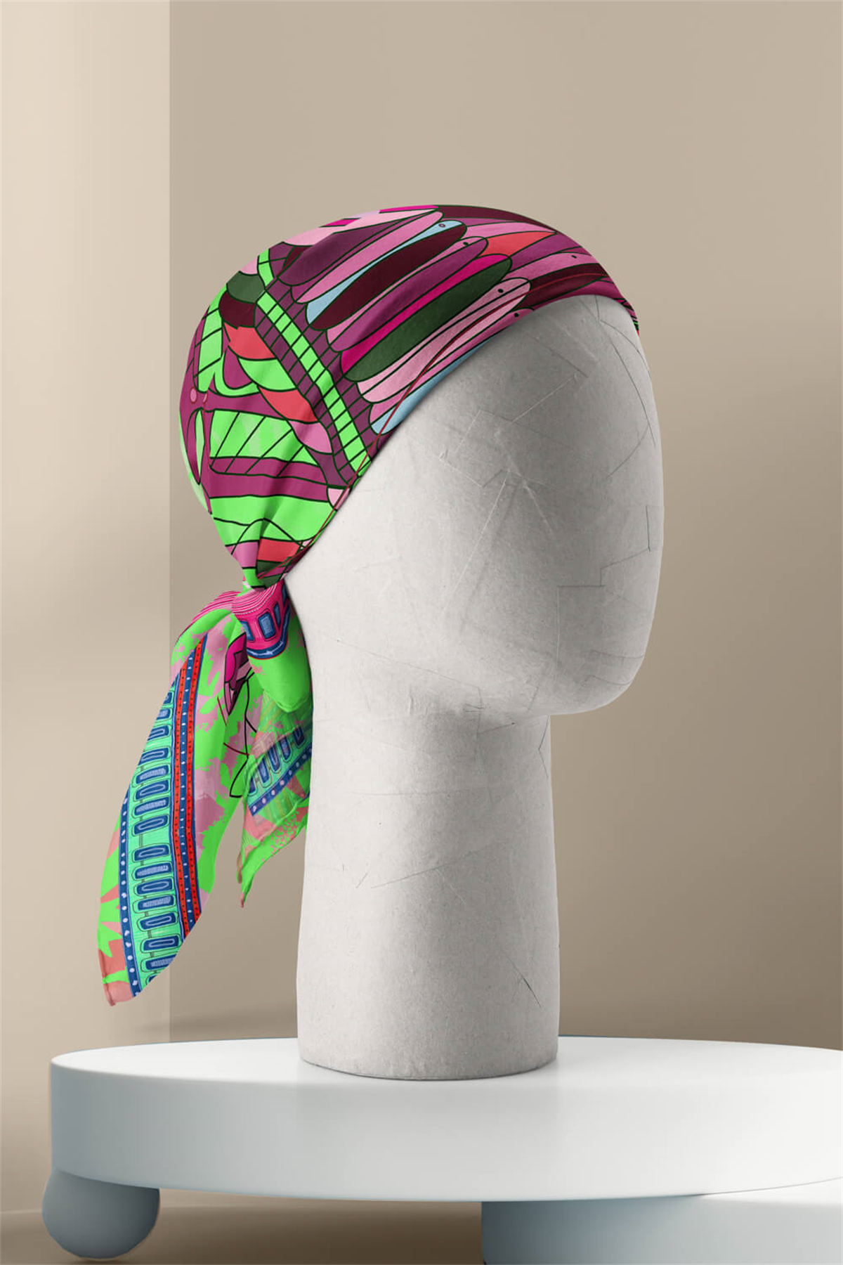 D39 KADIN DESENLİ BANDANA