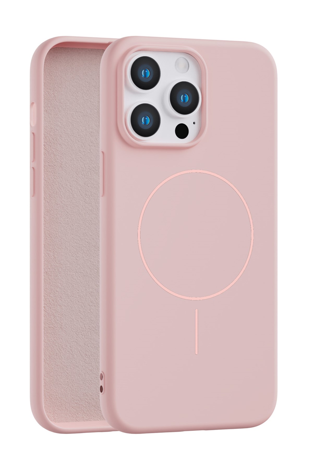 iPhone 13 Pro Uyumlu İçi Kadife Magsafe Wireless Şarj Özellikli Telefon Kılıfı