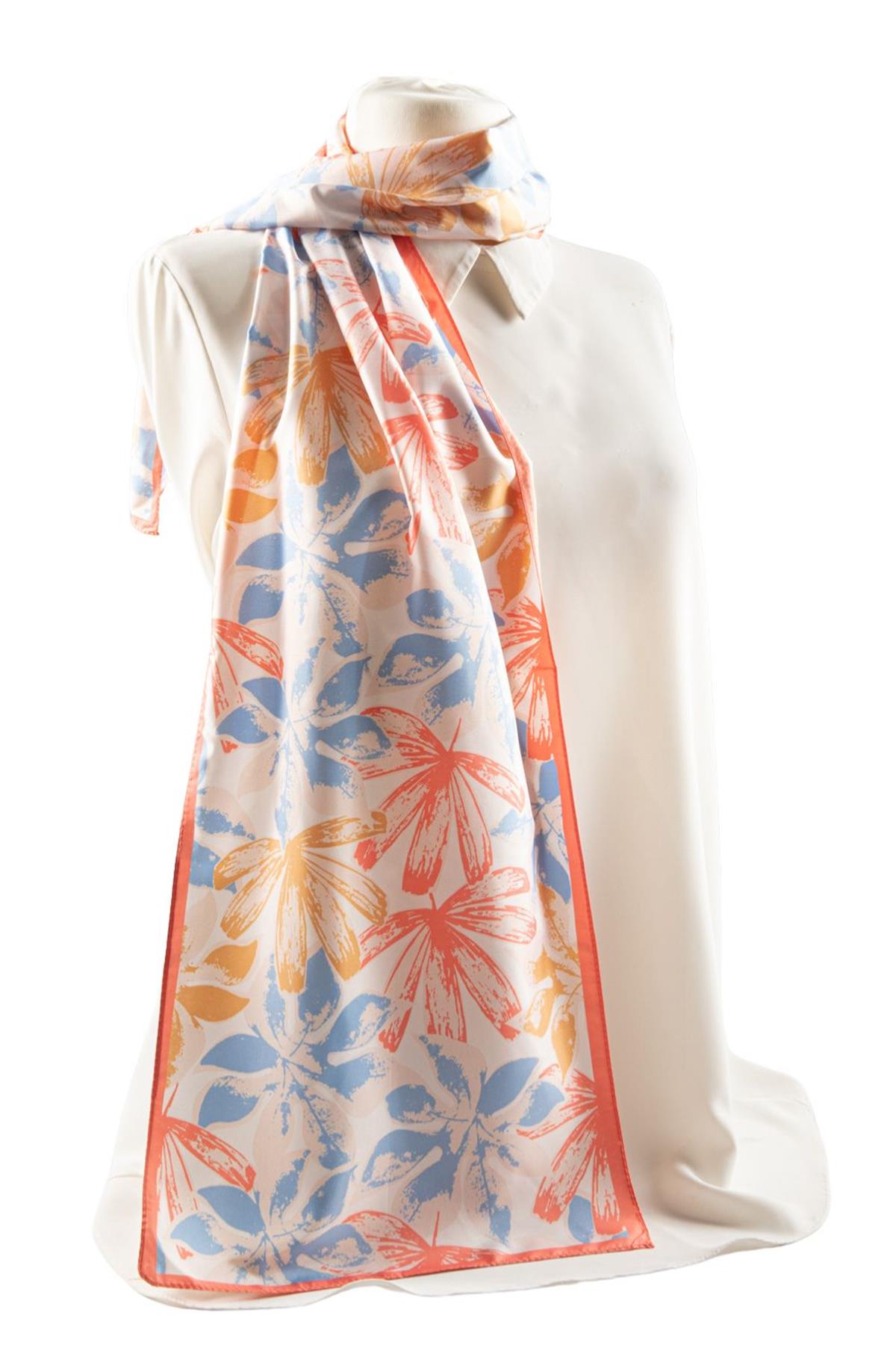 Modabutik Yaprak Desenli Fular