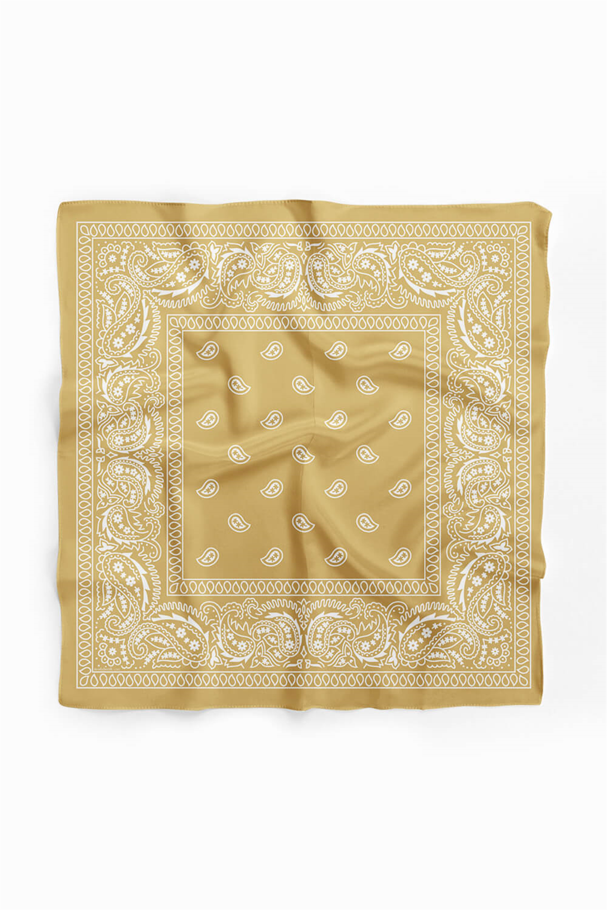 A23 MUSTARD ŞALLI BANDANA DG12189