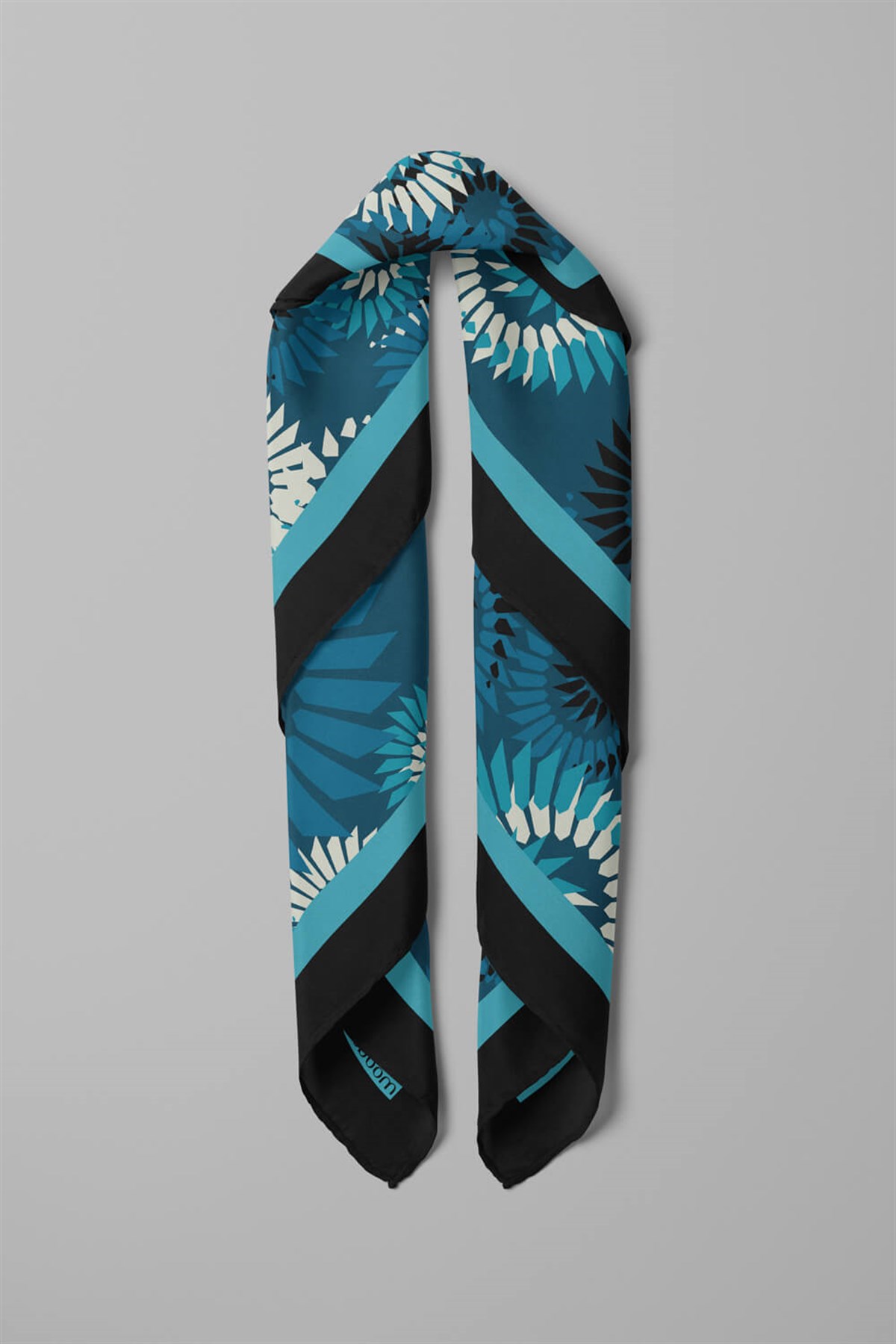 Violla F63 Kadın Yakamoz Desenli 50x50 Bandana HYL DG0846-22