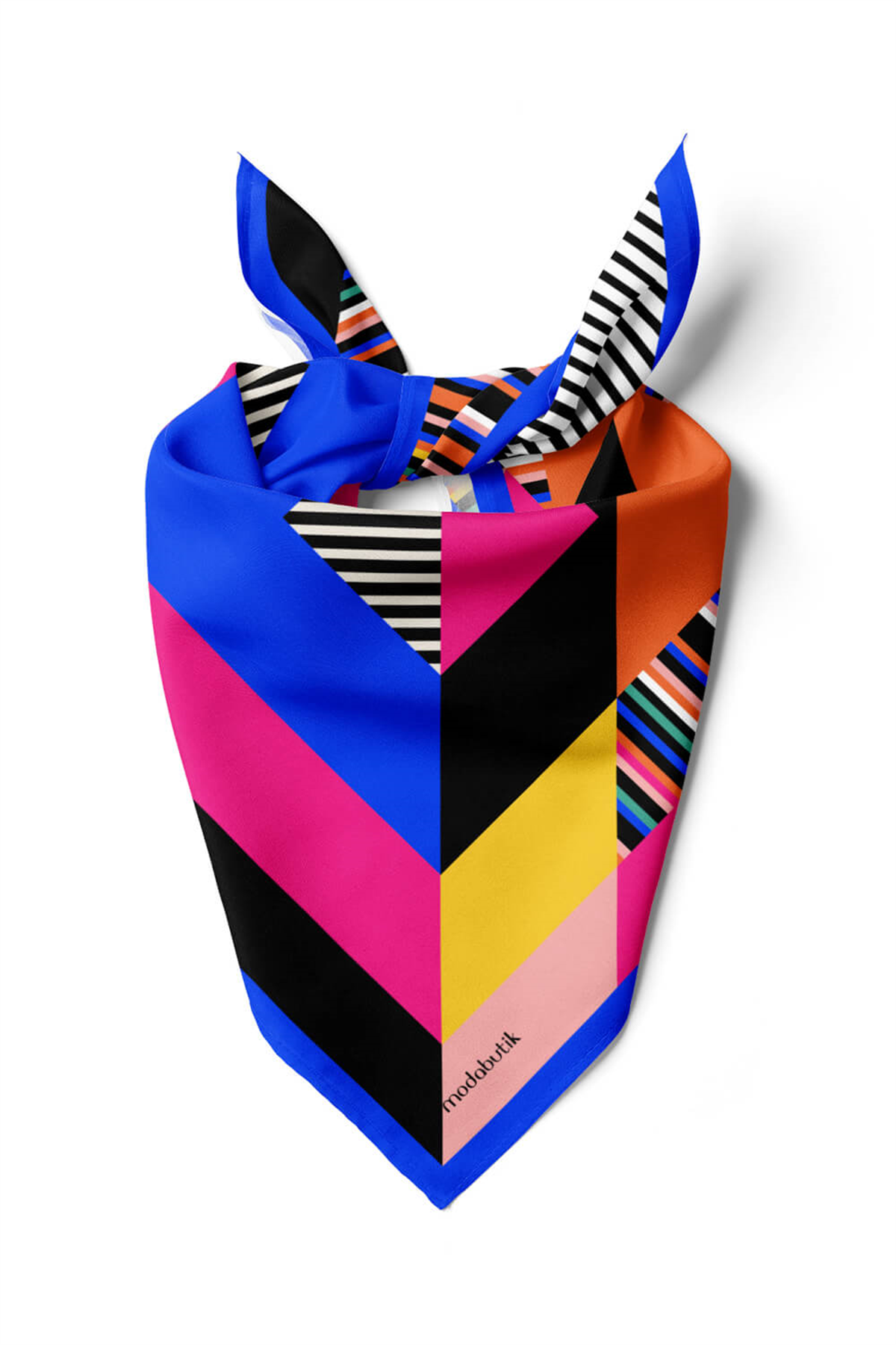 B4 Modabutik Geometrik Desenli Bandana