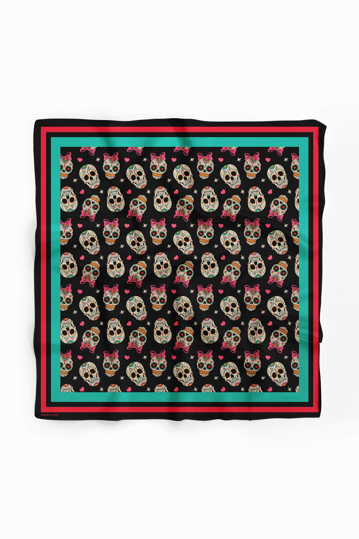 Violla G20 Kadın Kurukafa Desenli 50x50 Bandana HYL DG01389-22