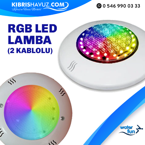 RGB 2 Kablolu Sıva Üstü  Havuz Lambası - WaterFun | Havuz Lambaları | RGB İki Kablolu Sıva Üstü  Havuz Lambası - WaterFun