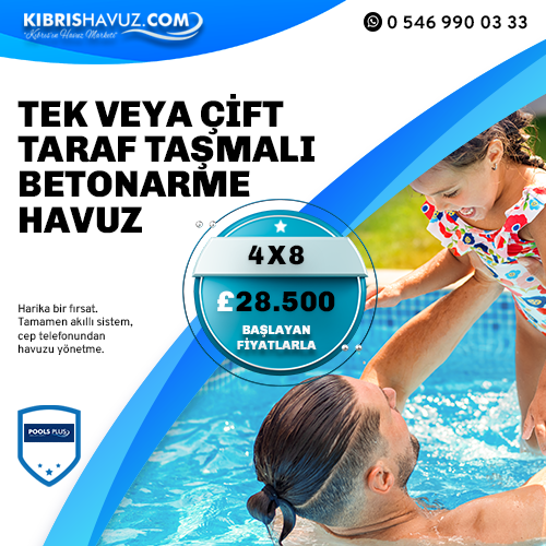 4X8 Taşmalı Betonarme Havuz | Betonarme Havuz | 