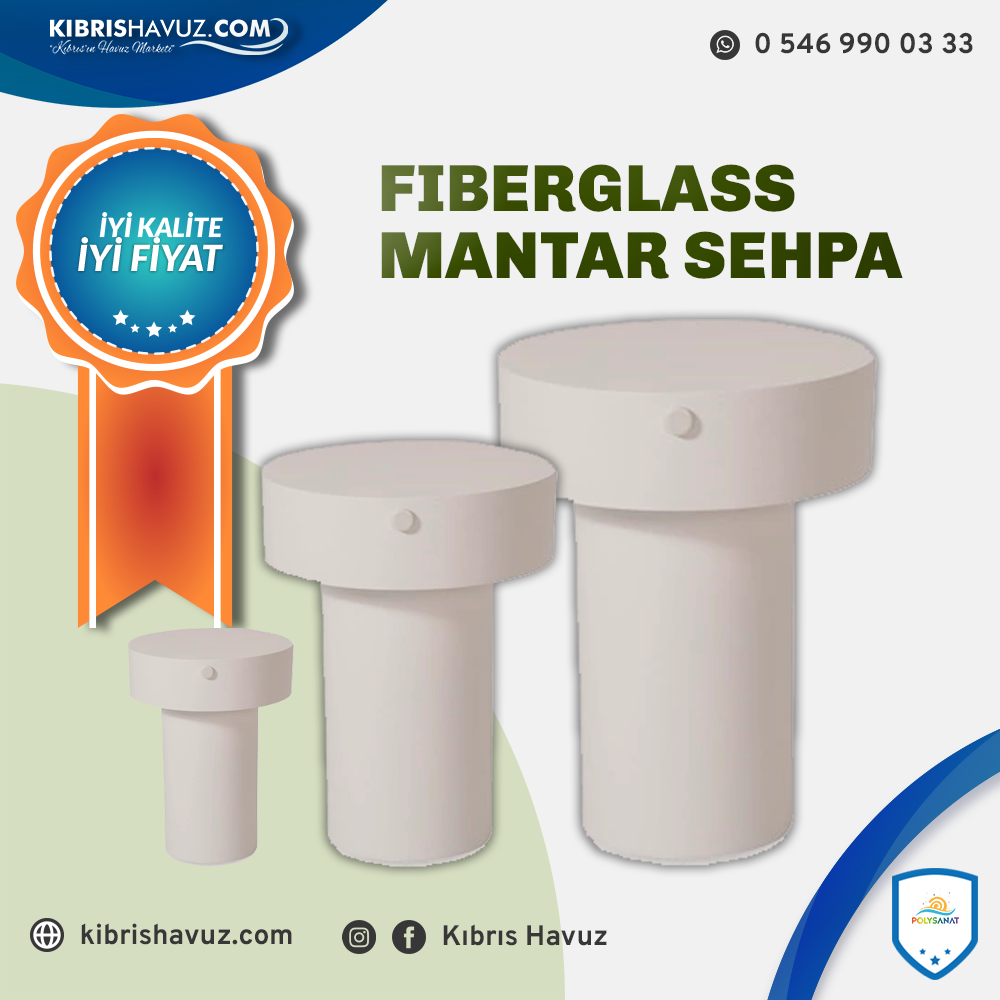 Fiberglass Mantar Havuz Sehpası | Sehpalar | 