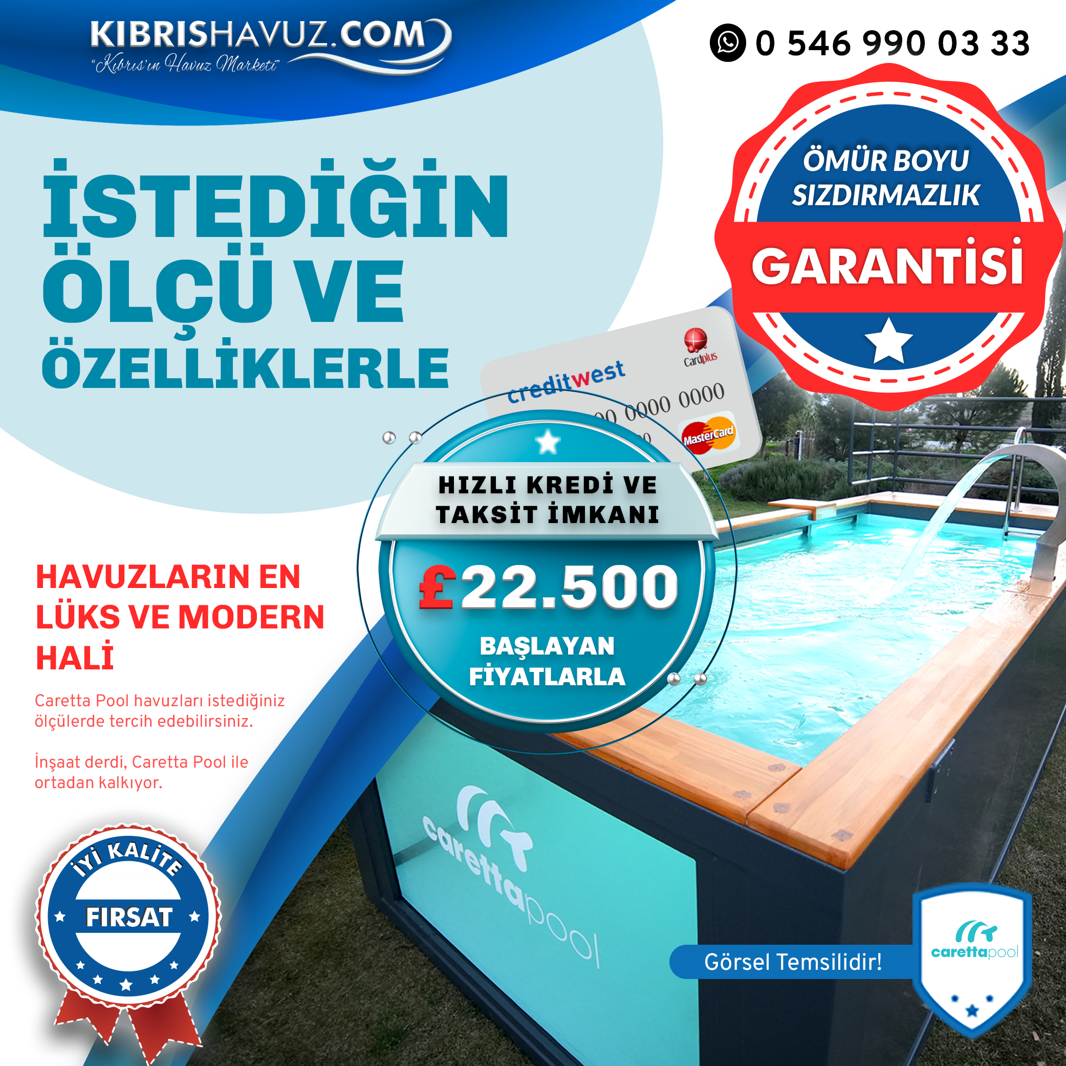 Caretta Pool İle Aynı Gün Havuza Gir | Hazır Havuz | Caretta Pool İle Aynı Gün Havuza Gir