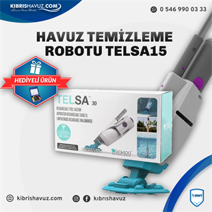 Telsa 15 Şarjlı Havuz Temizleme Robotu + Test Kit Hediyeli | Bwt Havuz Robotu | Telsa 15 Şarjlı Havuz Temizleme Robotu | kibrishavuz.com - Kıbrıs Havuz Kurulumu, Malzemeleri & Ekipmanları | Cyprus Pool Installation, Materials and Equipment