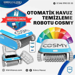 Cosmy 250 Havuz Temizleme Robotu + Test Kit ve Termometre Hediyeli | Bwt Havuz Robotu | Cosmy 250 Havuz Temizleme Robotu + Test Kit ve Termometre Hediyeli | kibrishavuz.com - Kıbrıs Havuz Kurulumu, Malzemeleri & Ekipmanları | Cyprus Pool Installation, Materials and Equipment