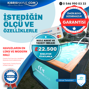 Caretta Pool İle Aynı Gün Havuza Gir | Hazır Havuz | Caretta Pool İle Aynı Gün Havuza Gir