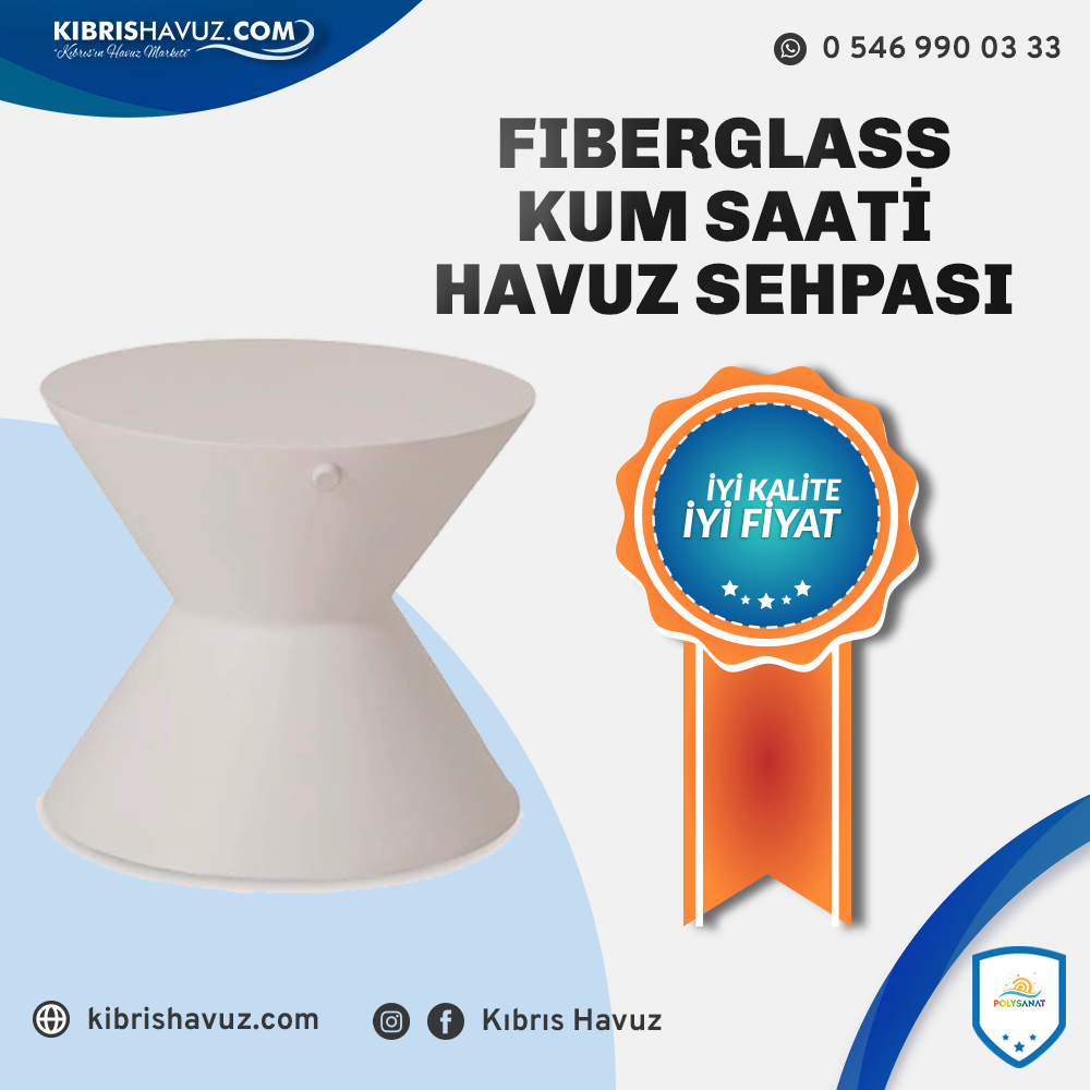 Fiberglass Kum Saai Havuz Sehpası | Sehpalar | 