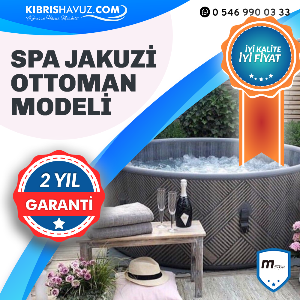 Spa Jakuzi Ottoman - 6 Kişilik | Spa Jakuzi Sauna | Spa Jakuzi | Spa Jakuzi Ottoman Havuz C-OM061 6 Kişilik | MSPA | Havuz.com.tr - Havuz Malzemeleri & Ekipmanları