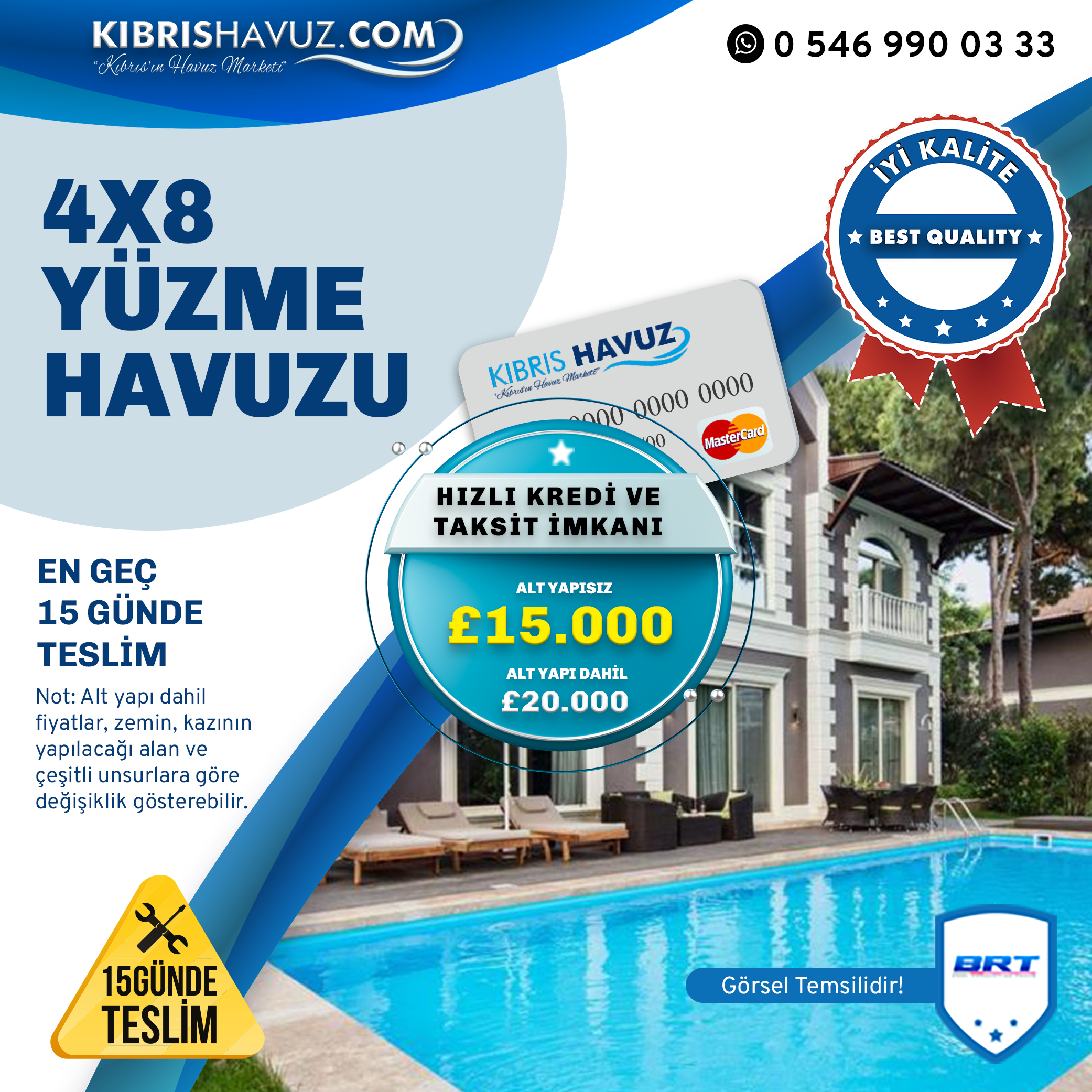 4x8 Çelik Panel Havuz | Çelik Panel Havuz | 4X8 Çelik Panel Havuz  | kibrishavuz.com - Kıbrıs Havuz Kurulumu, Malzemeleri & Ekipmanları | Cyprus Pool Installation, Materials and Equipment