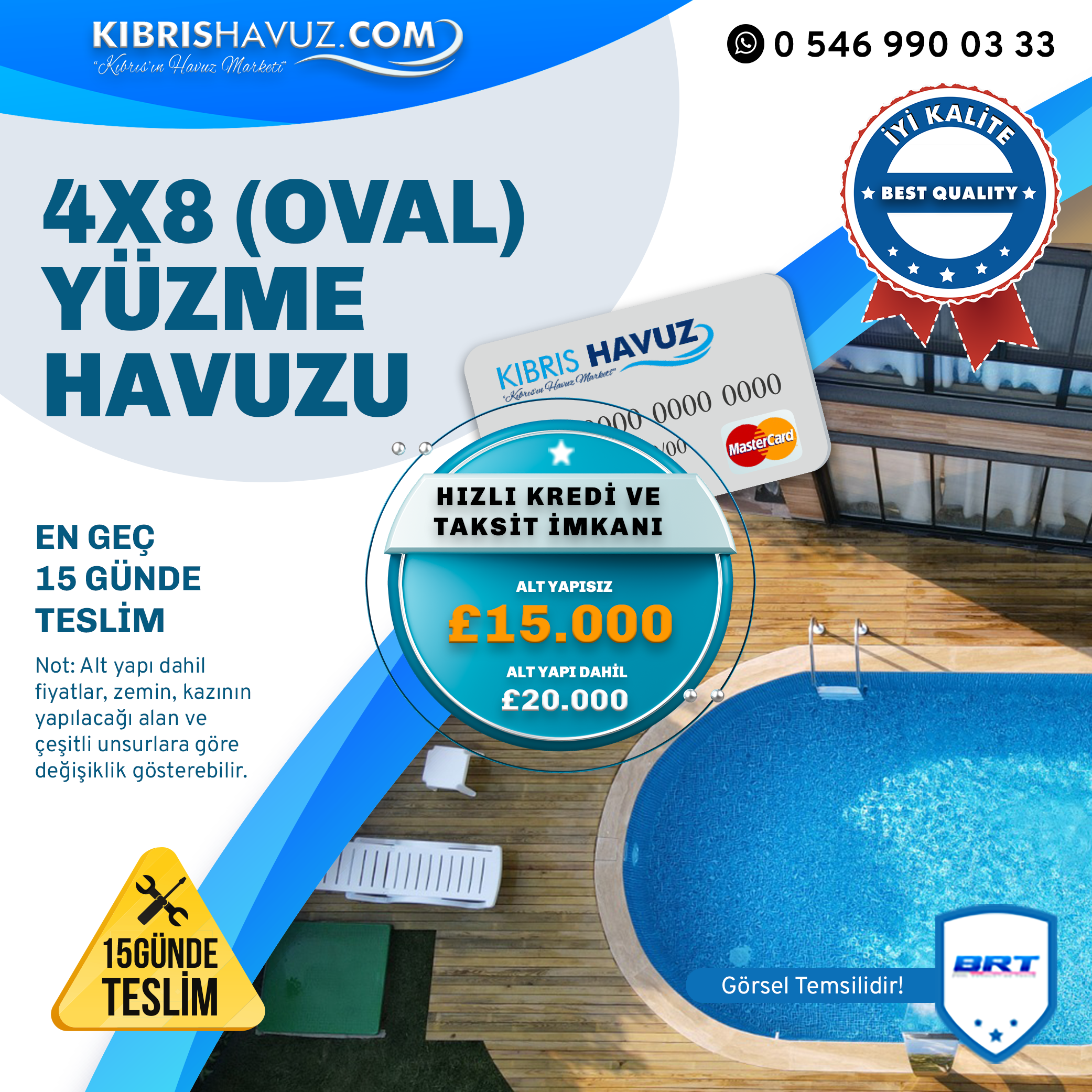4X8 Yüzme Havuzu Maldiv Modeli | Çelik Panel Havuz | Maldiv Havuz | Yüzme Havuzu Maldiv Silver Set Gömme Tip | BRT | Havuz.com.tr - Havuz Malzemeleri & Ekipmanları