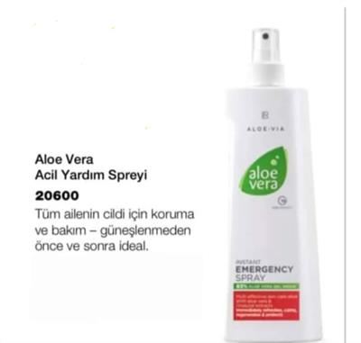 Aloe Vera Acil Yardim Spreyi