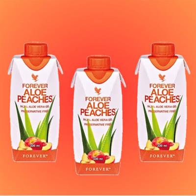 FOREVER ALOE PEACHES - 330 ML X 3 ADET