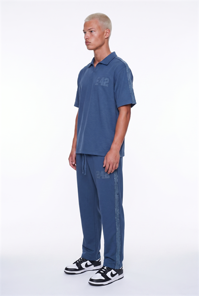 Erkek 242 Şerit Detaylı Regular Fit Eşofman Takımı Lacivert