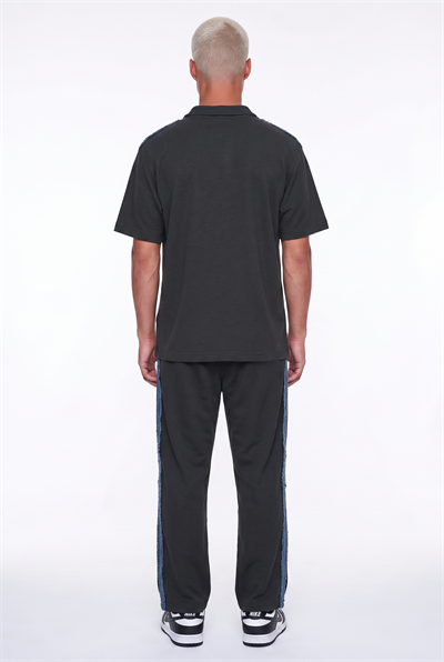 Erkek 242 Şerit Detaylı Regular Fit Eşofman Takımı Siyah