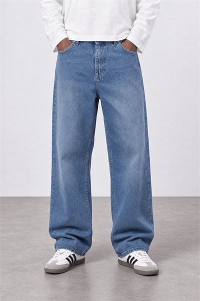 Erkek Baggy Jean Açık Mavi