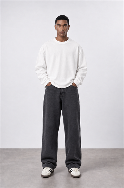 Erkek Baggy Jean Antrasit