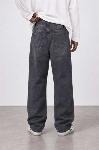 Erkek Baggy Jean Kar Yıkama