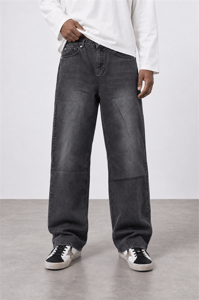 Erkek Baggy Jean Kar Yıkama