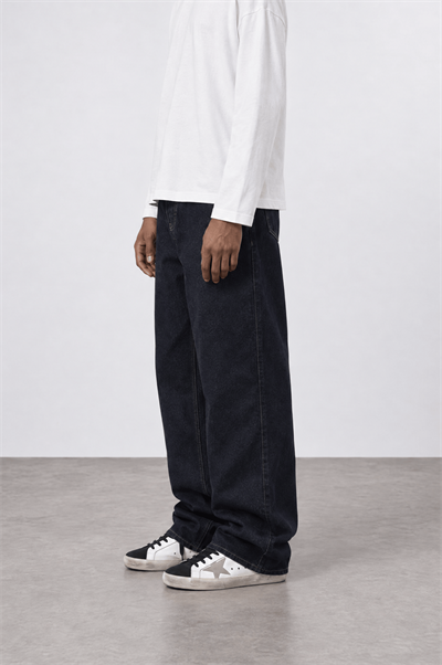 Erkek Baggy Jean Lacivert