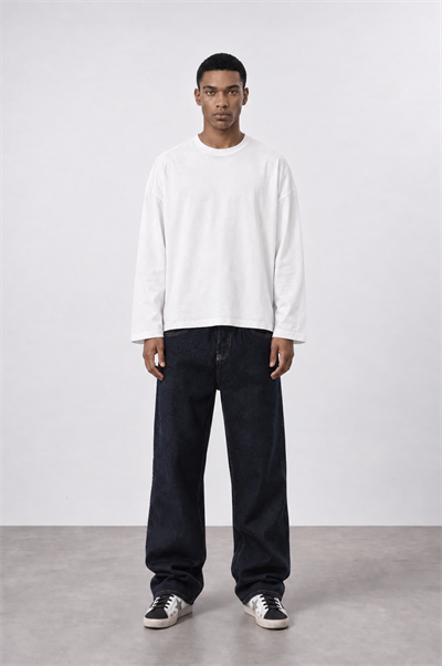 Erkek Baggy Jean Lacivert