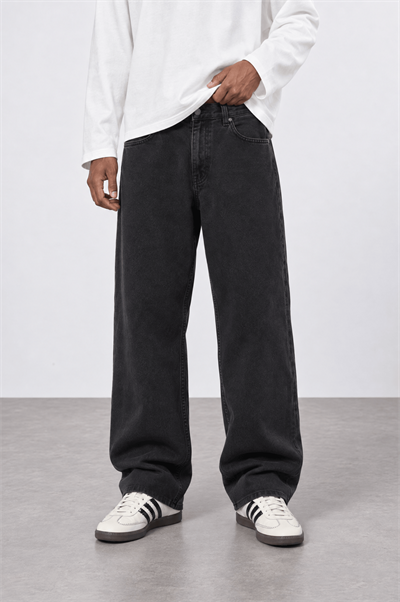 Erkek Baggy Jean Siyah