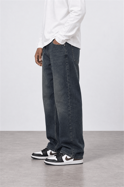 Erkek Baggy Jean Tint Mavi