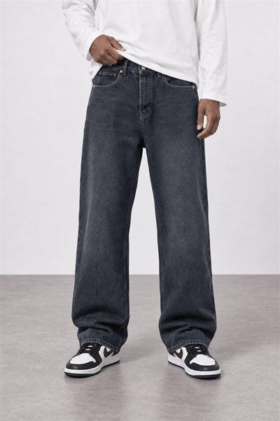 Erkek Baggy Jean Tint Mavi