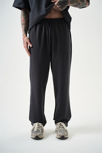 Erkek Basic Baggy Eşofman Altı Füme